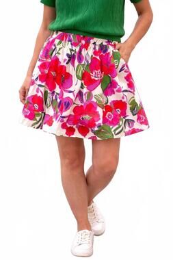 NEW THML floral print mini skirt in multi